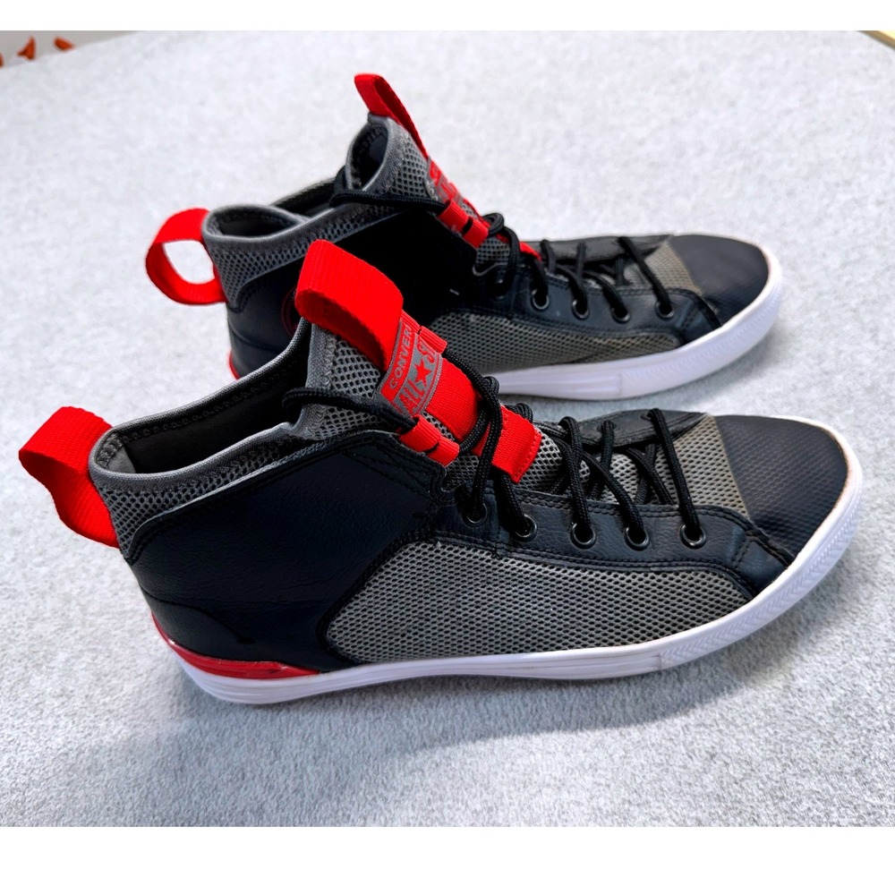 Converse Chuck Taylor All Star Ultra Mens 7.5 Black Grey Red High Top Sneaker - Picture 5 of 8